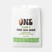 Football eerste jaar beneden dank u bedankzakje (Voorkant)