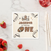 Football Eerste Jaar Down 1e Verjaardag Servetten (Insitu)