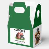 Football eerste jaar Down 1st Birthday Bedankdoosjes (Geopend)