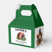 Football eerste jaar Down 1st Birthday Bedankdoosjes (Voorkant Zijde)