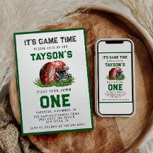 Football eerste jaar Down 1st Birthday