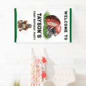 Football eerste jaar Down 1st Birthday Spandoek (Insitu)