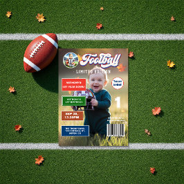 Football eerste jaar Down Magazine Hoesje Verjaard Kaart