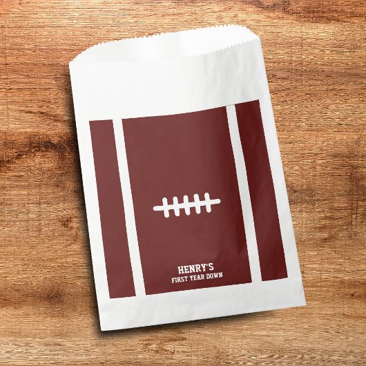 Football Eerste Jaar Down Verjaardag Bedankzakje