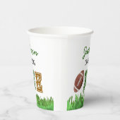 Football Eerste Jaar Down Verjaardag Papieren Bekers (Rechts)