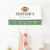 Football Eerste Jaar Down Verjaardag Spandoek (Insitu)