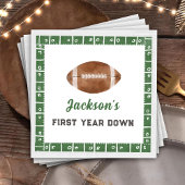 Football Eerste Jaar Down Verjaardagsfeestservette Servet