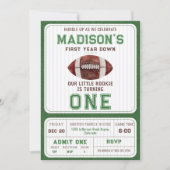 Football eerste jaar na eerste geboorte kaart (Voorkant)