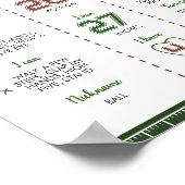 Football Eerste Jaar Verjaardag Milestone Poster (Hoek)