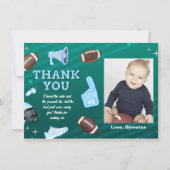 Football Eerste verjaardag Hartelijk dank voor uw Kaart (Voorkant)