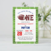 Football Eerste Verjaardag Kaart (Staand voorkant)