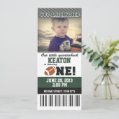 Football eerste verjaardag kaart (Staand voorkant)