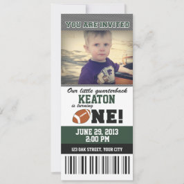 Football eerste verjaardag kaart