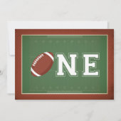 Football Eerste Verjaardagsfoto Kaart (Achterkant)