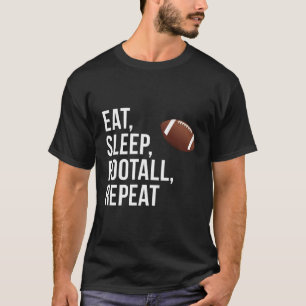 Football - Eet slaap Herhaal T-shirt