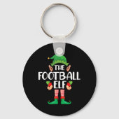 Football Elf Matching Family-kerstfeest Sleutelhanger (Voorkant)