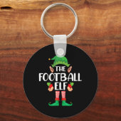 Football Elf Matching Family-kerstfeest Sleutelhanger (Voorkant)