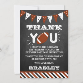 Football elke leeftijd Verjaardag Bedankkaart