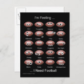 Football Emotions Briefkaart (Voorkant / Achterkant)
