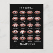 Football Emotions Briefkaart (Voorkant)