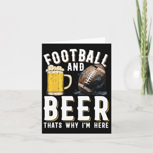 Football en bier dat is waarom ik hier ben - Ameri Kaart (Voorkant)