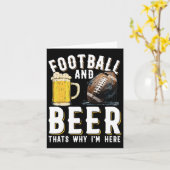 Football en bier dat is waarom ik hier ben - Ameri Kaart (Gele Bloem)