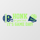 Football en Cheer Game Day Raamsticker (Vel)