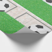 Football en doel cadeaupapier