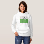 Football en doel hoodie (Voorkant volledig)
