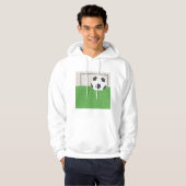Football en doel hoodie (Voorkant volledig)