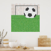 Football en doel poster (Keuken)