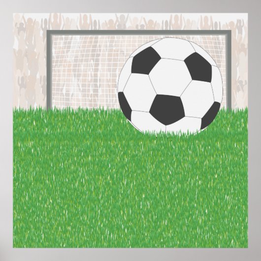 Football en doel poster (Voorkant)