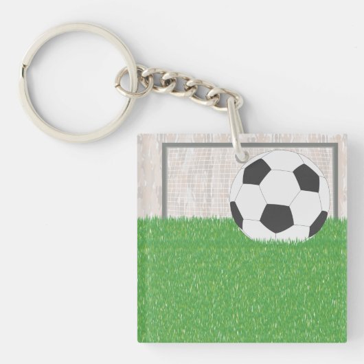 Football en doel sleutelhanger (Voorkant)