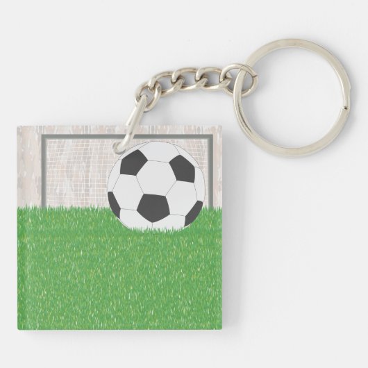 Football en doel sleutelhanger (Achterkant)