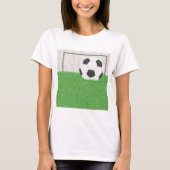 Football en doel t-shirt (Voorkant)