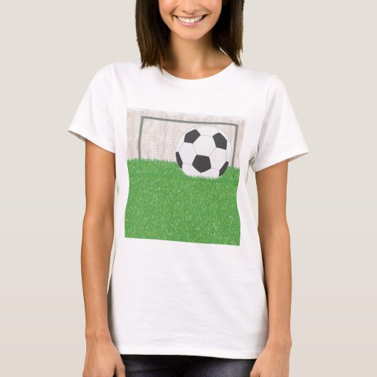 Football en doel t-shirt (Voorkant)