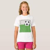 Football en doel t-shirt