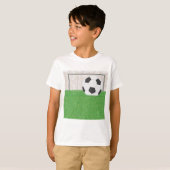 Football en doel t-shirt (Voorkant volledig)