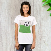 Football en doel t-shirt