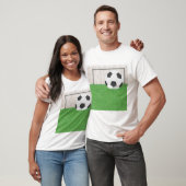 Football en doel t-shirt (Unisex)