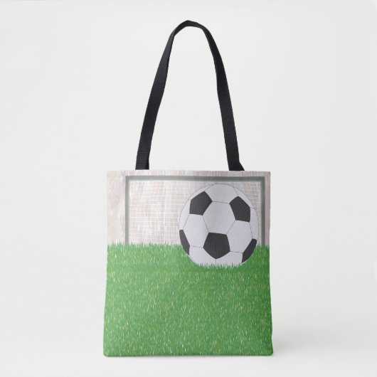 Football en doel tote bag (Voorkant)