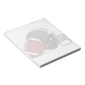 Football en helm notitieblok (Schuin)