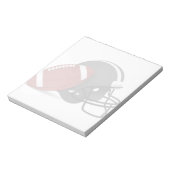 Football en helm notitieblok (Linkerzijde)