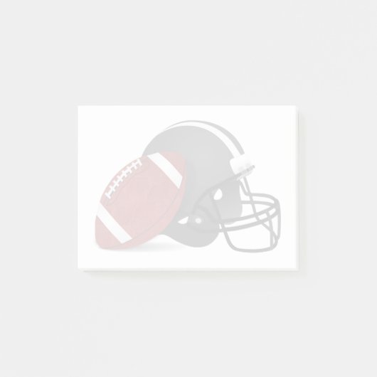 Football en helm post-it® notes (Voorkant)
