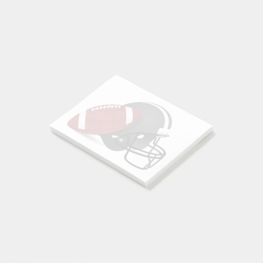 Football en helm post-it® notes (Schuin)