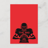 Football en Hotdog House Party Informatiekaartje (Achterkant)