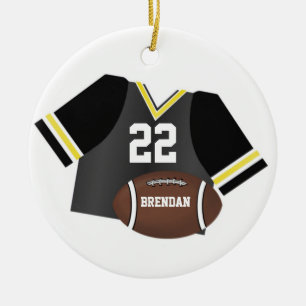 Football en Jersey Persoonlijke Keepomwille Orname Keramisch Ornament