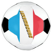 Football en Luxemburgse vlag / sport Voetbal (Gedraaid)