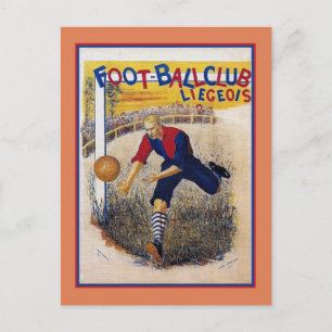  football en poster voetbal in 1894 briefkaart