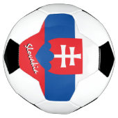Football en Slowakije vlag / sport Voetbal (Gedraaid)